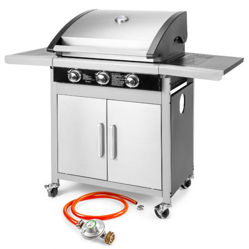 Grill Gazowy Ogrodowy Fieldmann Fzg 3005 3 Palniki Nierdzewny Kuta Stal 1Szt