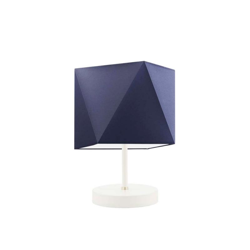 Lampka Nocna Volta Light Factory Picolo Abażur Biały/Granatowy Diament 1xE27 1szt.