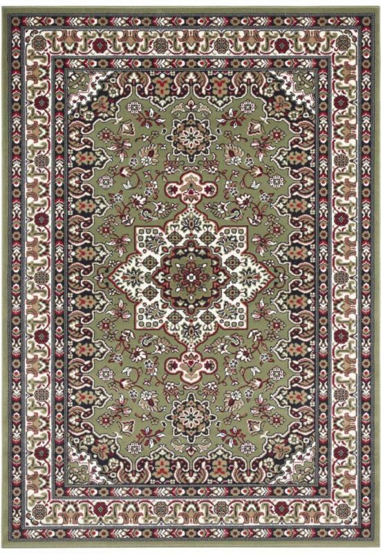 Dywan Mojdywan tradycyjny do salonu 120x170cm, klasyczny wzór zielono kremowy 1 szt.