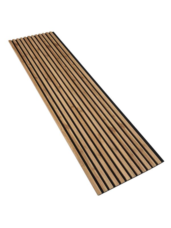 Lamele Ścienne na Czarnej Płycie SunWood 275x55cm Panele Dekoracyjne Dąb Wotan 1 szt.