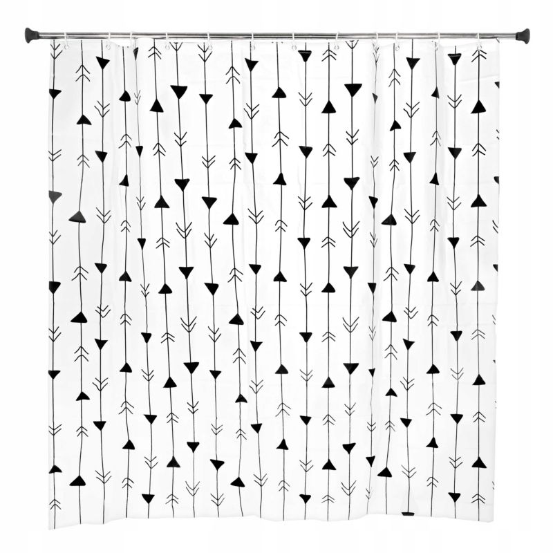 Zasłona prysznicowa Rodeno 180x180 cm łazienkowa biała 1 szt.