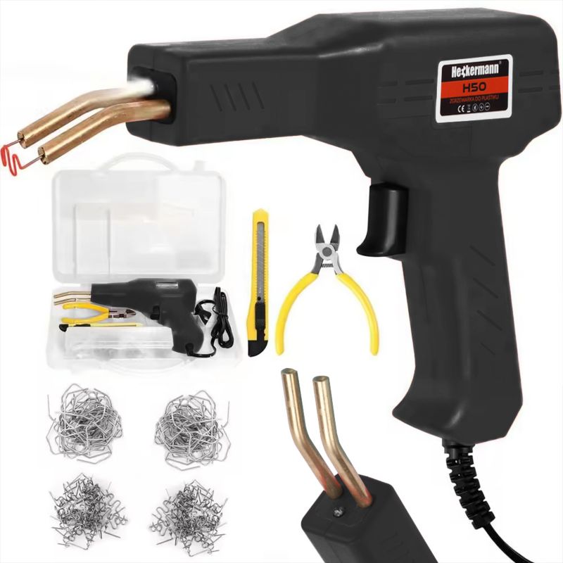 Spawarka Zgrzewarka Zszywarka do plastiku Heckermann H50 50W + zszywki Czarna 1 szt