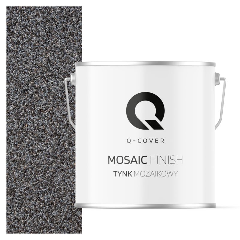 Tynk Mozaikowy Q-Cover Szary ciemny grafitowy M42 7KG