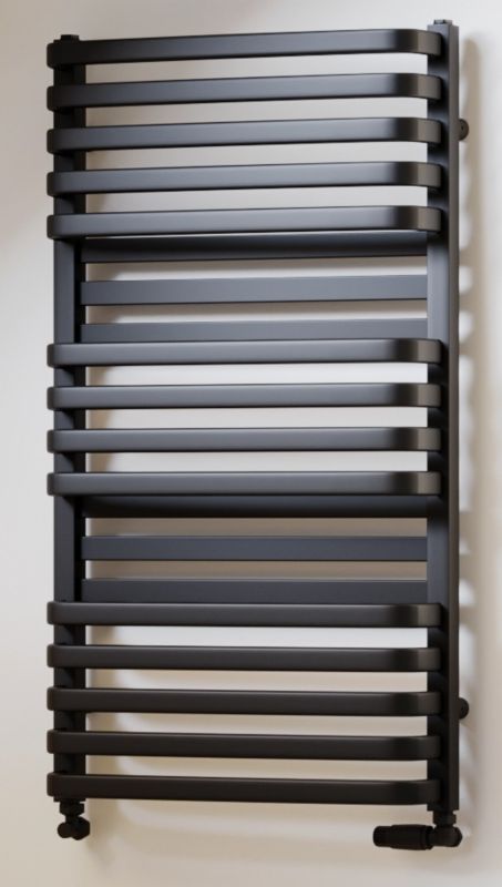 Grzejnik łazienkowy LUXRAD Plus New 934 x 530 mm czarny mat str. 1 szt