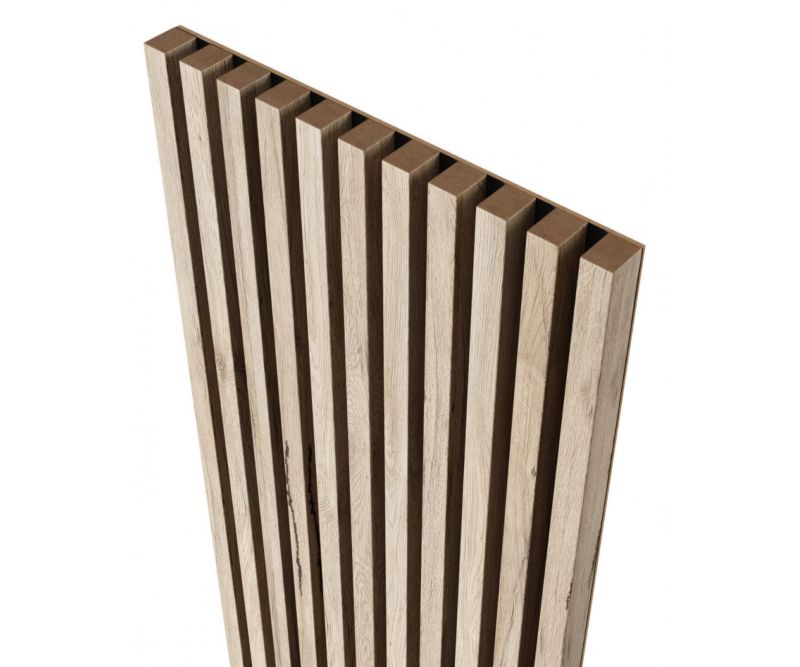 Lamele na czarnej płycie 18,5 x 275 cm Mebano PRO dąb sanremo jasny 4 szt.