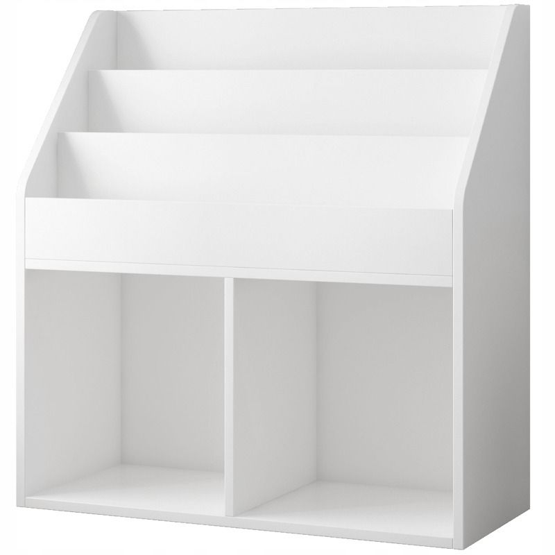 Regał Rebiko na książki i zabawki dla dzieci szafka stojąca biblioteczka biała 1 szt.