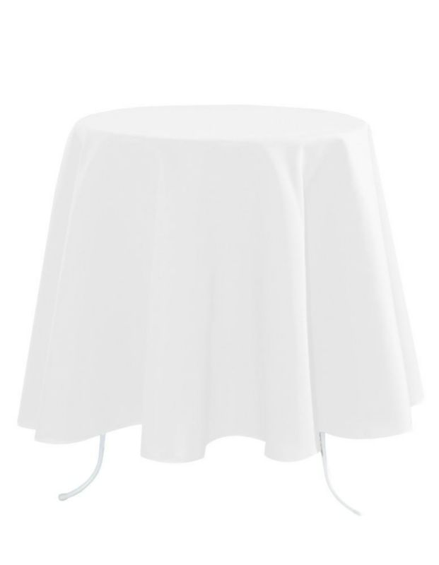 Okrągły obrus NELSON STOF 180 cm biały okrągły 1 szt.