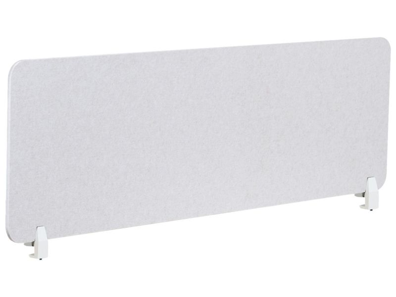 Przegroda na biurko 160 x 50 cm złamana biel Split 160 x 1 cm 1 szt.
