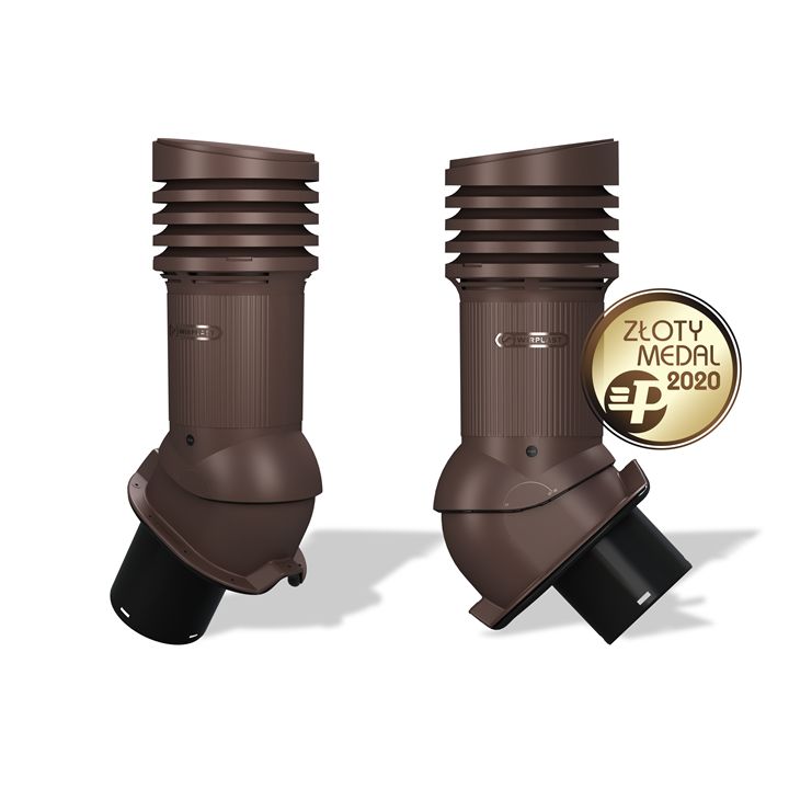 Kominek wentylacyjny WIRPLAST PERFEKTA EVO 150mm z odpływem kondensatu do blachodachówki i trapezu wentylacja 1szt.
