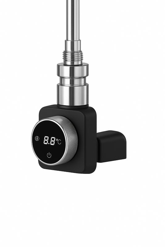 Grzałka elektryczna LUXRAD do grzejnika łazienkowego PREMIO 800W czarna z maskownicą 1 szt