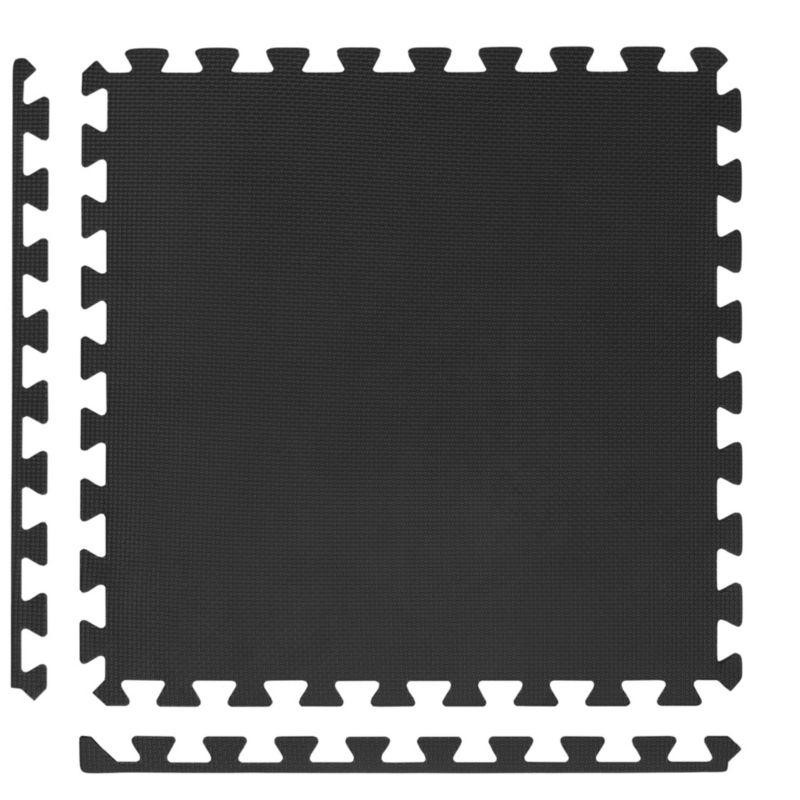 Mata Actiget ochronna do ćwiczeń pilates, treningu 4 szt. puzzle z pianki EVA 1,2 cm grafitowe 1 kpl