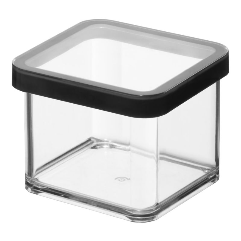 Pojemnik kwadratowy Rotho Loft 0.5 l czarny