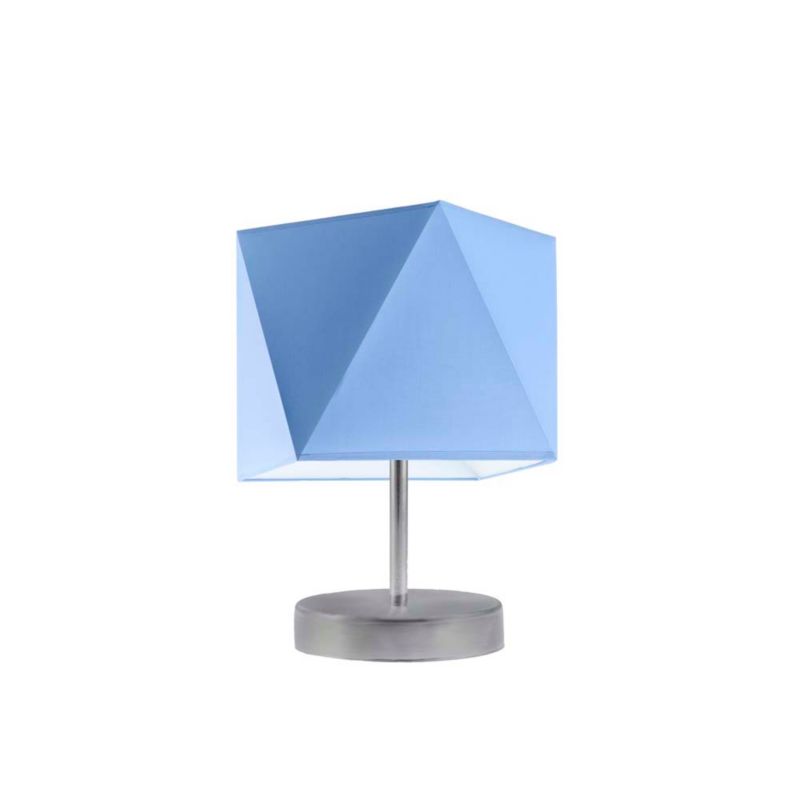 Lampka Nocna Volta Light Factory Picolo Abażur Srebrny/Niebieski Diament 1xE27 1szt.