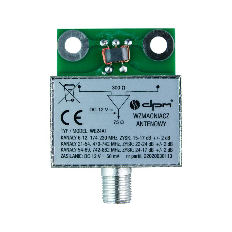Wzmacniacz antenowy DPM Solid z symetryzatorem