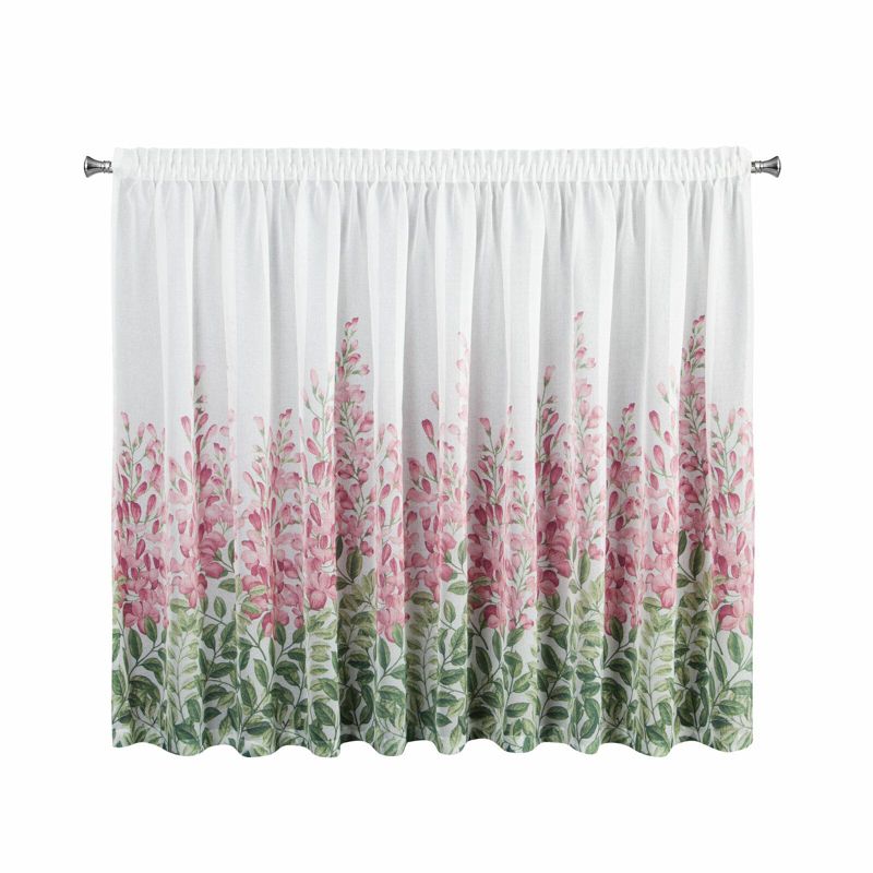 Firana JULIETA 3 Eurofirany 300 x 160 cm biała w kolorowe kwiaty 1 szt.