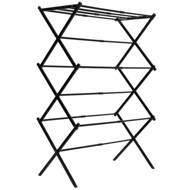 Suszarka na pranie Springos składana z regulacją długość, teleskopowa, czarna 1 szt.