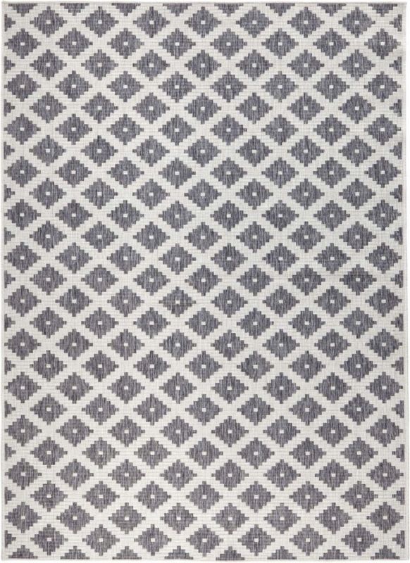 Dywan Northrugs na taras 80x150cm ,szaro kremowy dwustronny, sznurkowy płasko tkany 1 szt.