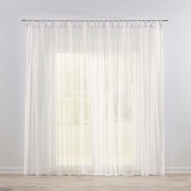 Firana na szelkach 140 x 260 cm Dekoria ecru natural look 1 szt.