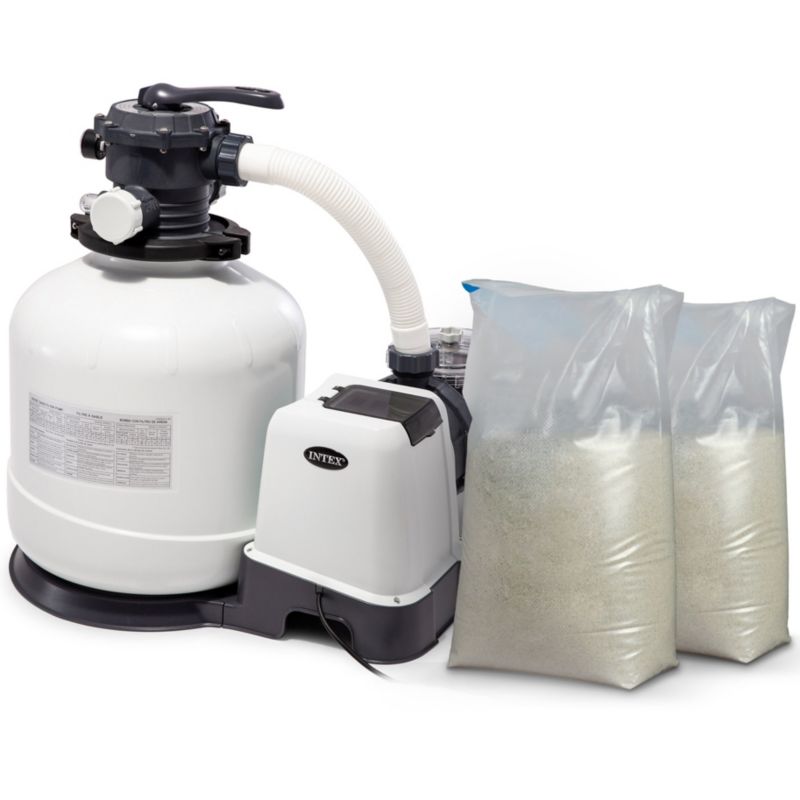 Pompa filtrująca Intex 26652 basenowa piaskowa 12000 l/h + piasek 50kg 1 szt.