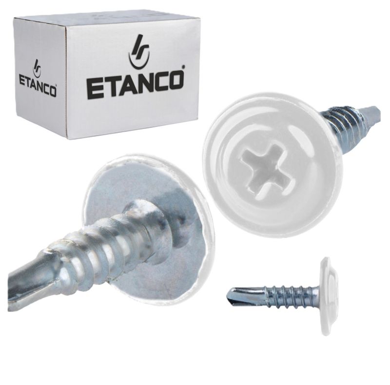 Wkręty podkładkowe Etanco GM-B 4,2x16 mm samowiercące RAL 9010 250szt