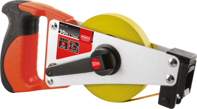 Taśma miernicza Modeco Expert geodezyjna 30m stalowa - zawieszka papierowa - 1 szt.