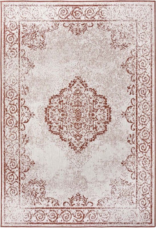 Dywan Mojdywan na taras 200x290cm dwustronny sznurkowy, zielono kremowy płasko tkany 1 szt.