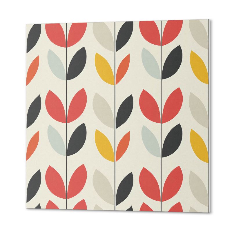 Komplet Kafelków Samoprzylepnych ArtPrintCave 50x50 cm Wzór liści na tle 4 szt.