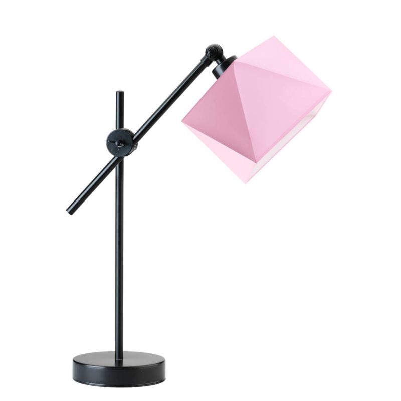 Lampka Nocna Volta Light Factory Modern Abażur Różowy Diament 1xE27 1szt.