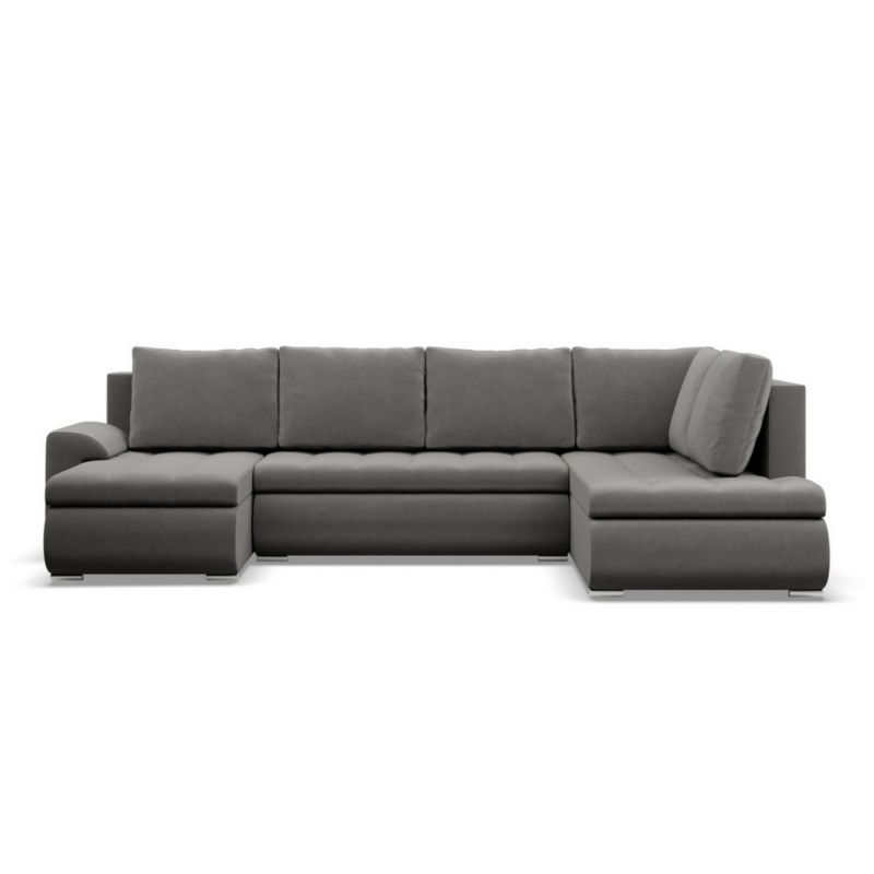 Narożnik U TYLETEGOTU rozkładany prawostronny BOSCO velvet szary 1 szt