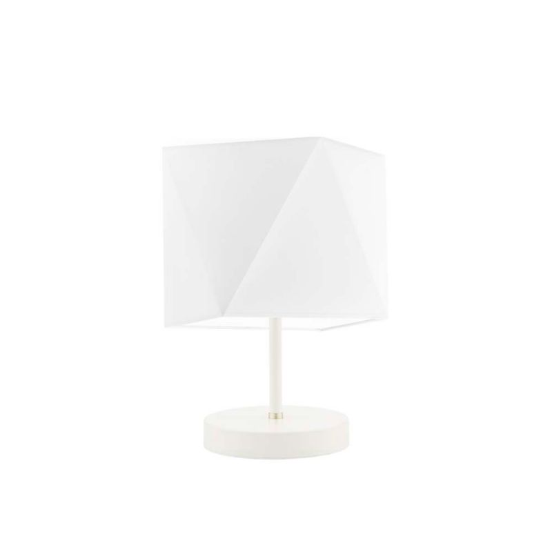 Lampka Nocna Volta Light Factory Picolo Abażur Biały/Biały Diament 1xE27 1szt.