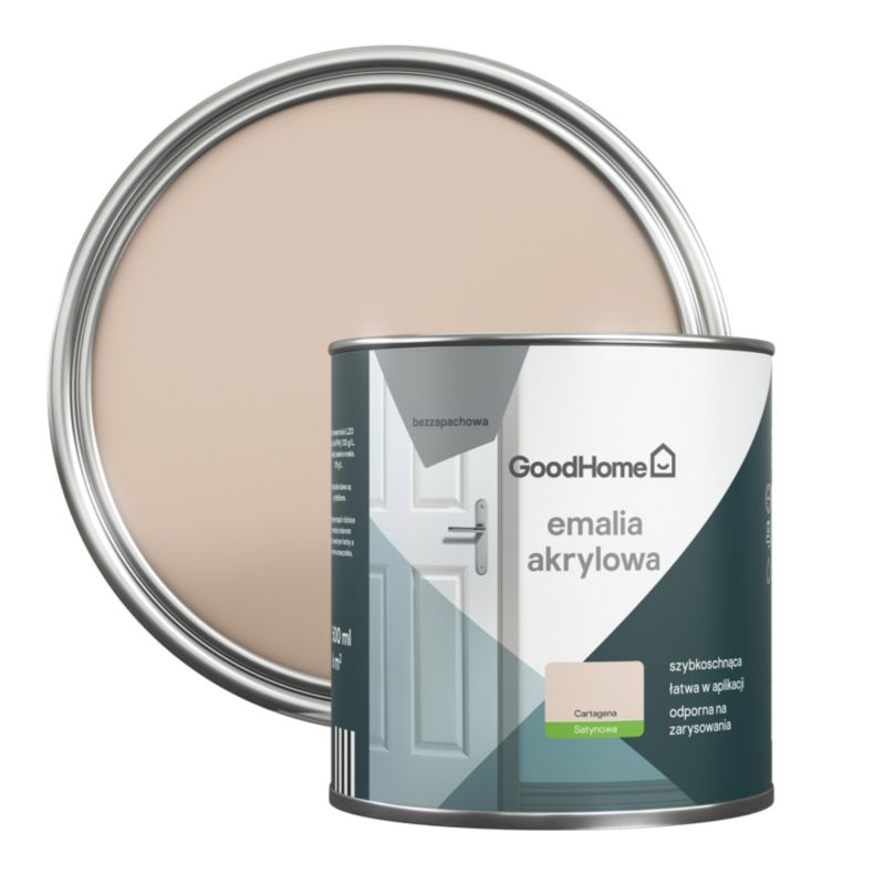 Emalia akrylowa plamoodporna GoodHome cartagena 0,5 l