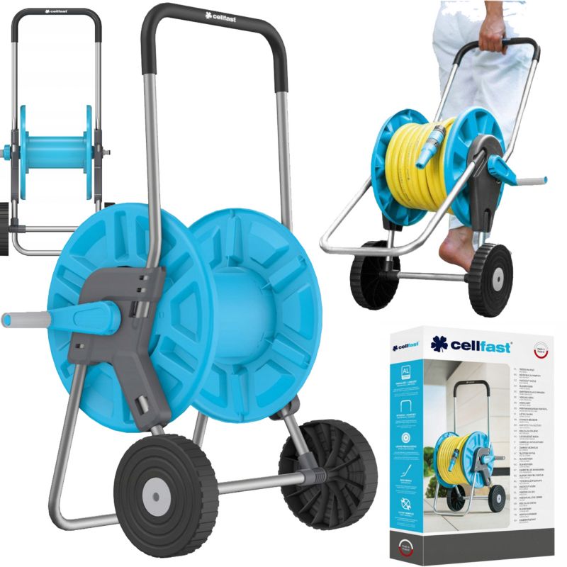 Wózek na wąż ogrodowy Cellfast Aluplast stojak zwijak 20m 30m 45m 1 szt.