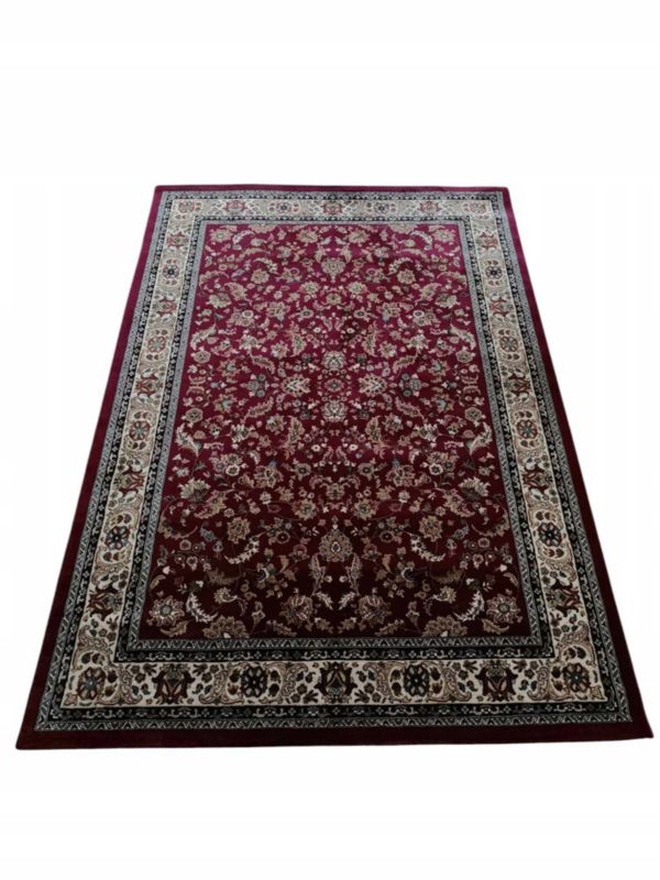 Dywan Seta HALI tradycyjny do salonu 160x230cm, klasyczny kremowo czerwony wzór 1 szt.