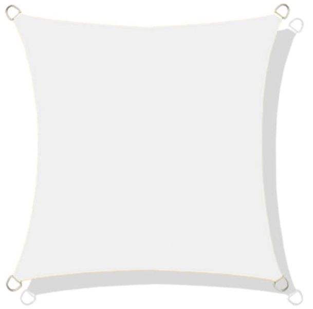 Żagiel Przeciwsłoneczny Ogrodowy Wodoodporny Biały 4 szt