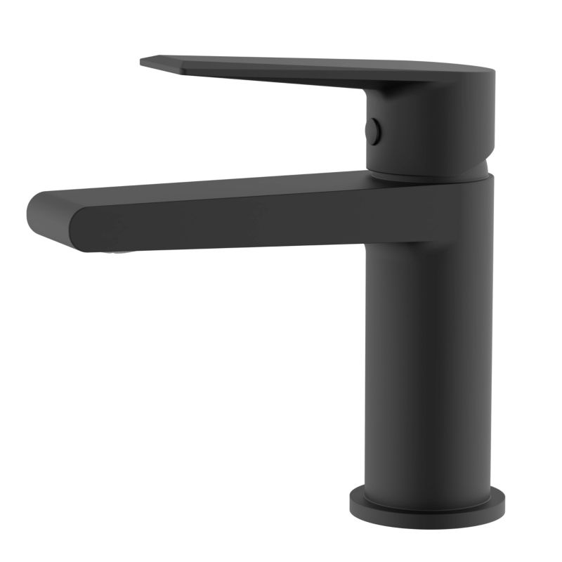 Bateria umywalkowa Durasan łazienkowa kran ORLANDO czarna pionowa niska klik-klak 1 szt.