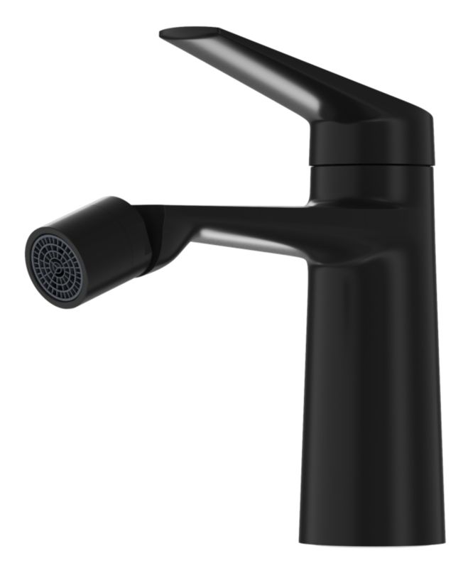 Bateria Bidetowa Granitan Nave Czarna Łazienkowa Mosiężna stojąca Jednnouchwytowa 1 szt.