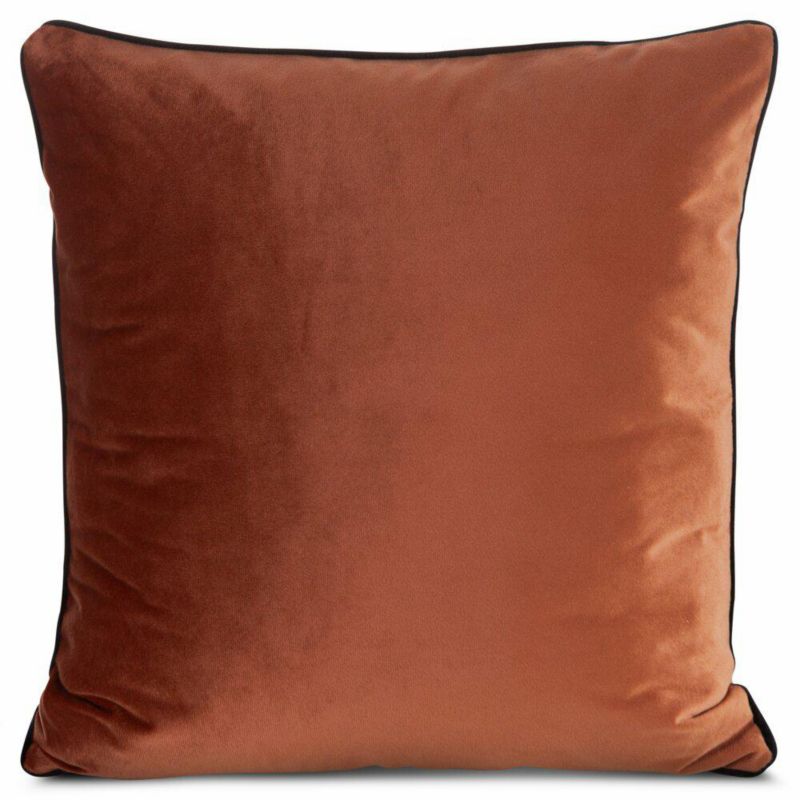 Poszewka Gaja 2 Eurofirany dekoracyjna na poduszkę 45x45 cm Cegla Welwet 1 szt.