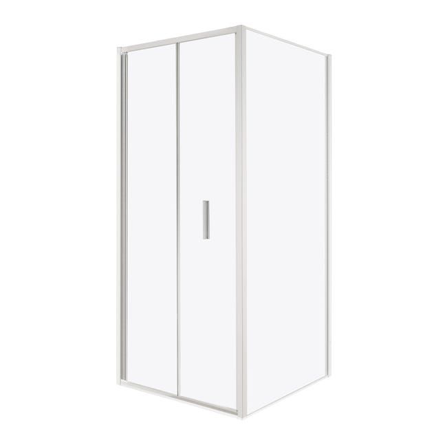 Kabina prysznicowa Kerra Solid DH+SC 80 x 70 CHR szkło transparentne 6 mm, profile chrom, drzwi składane 1 szt.