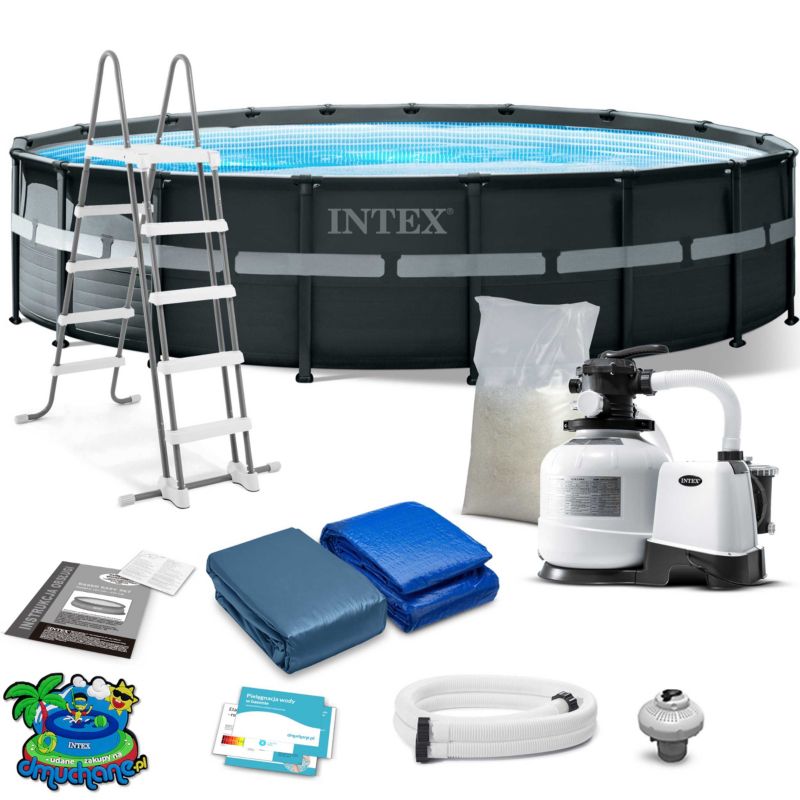 Basen ogrodowy stelażowy Intex 549x132 pompa piaskowa 26330-6W1 1szt.