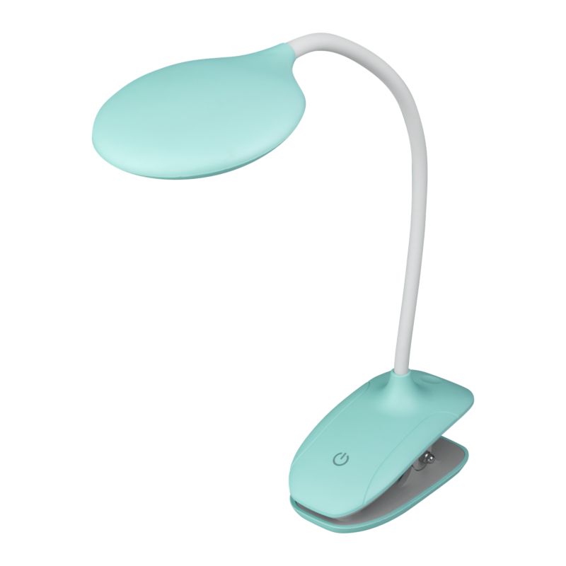 Lampka biurkowa LED DPM z klipsem miętowa