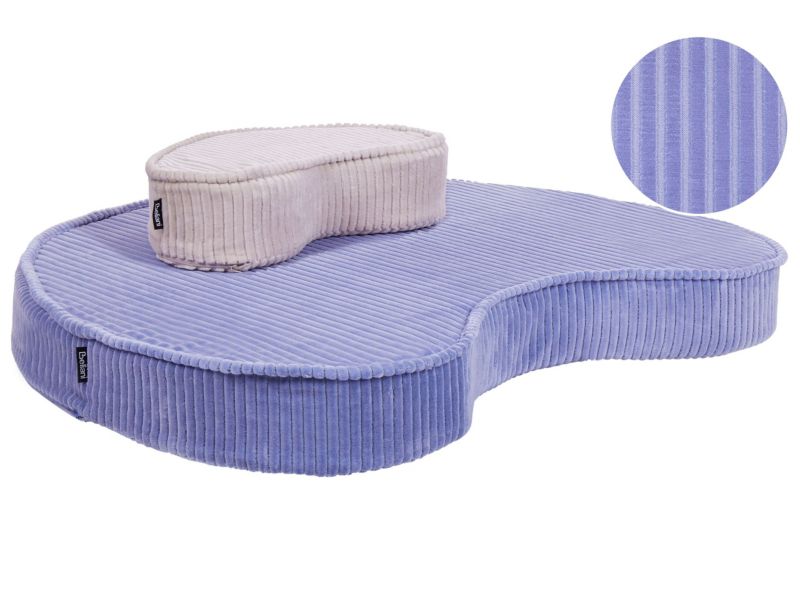 Poduszka podłogowa Pufa dla dzieci Nili Welur Jasnofioletowy 1 kpl