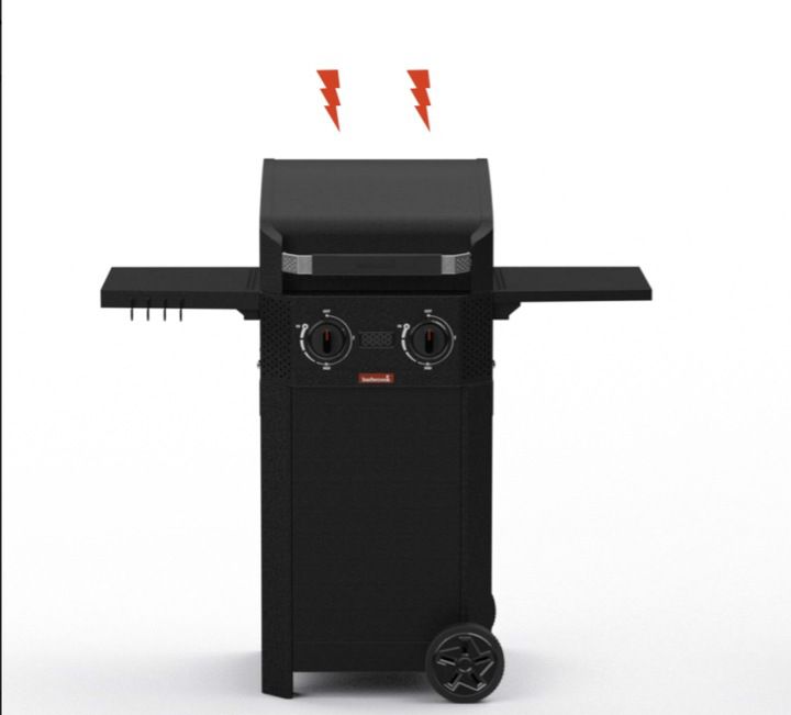 Grill elektryczny Barbecook e-Luca dwie strefy grzewcze żeliwo 1szt.