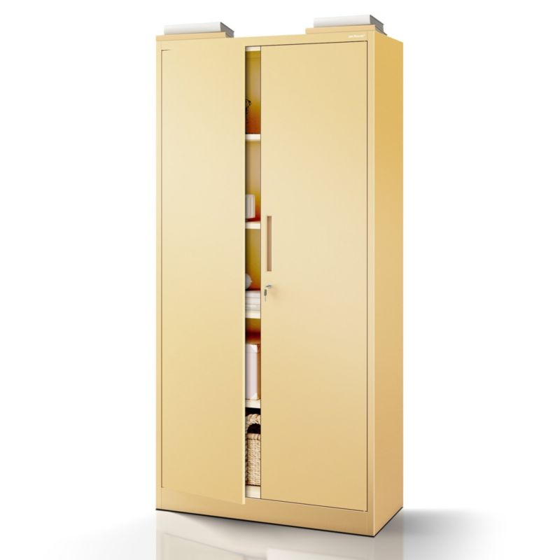 Szafa metalowa biurowa Jan Nowak 195x90x40 cm beżowa 1 szt