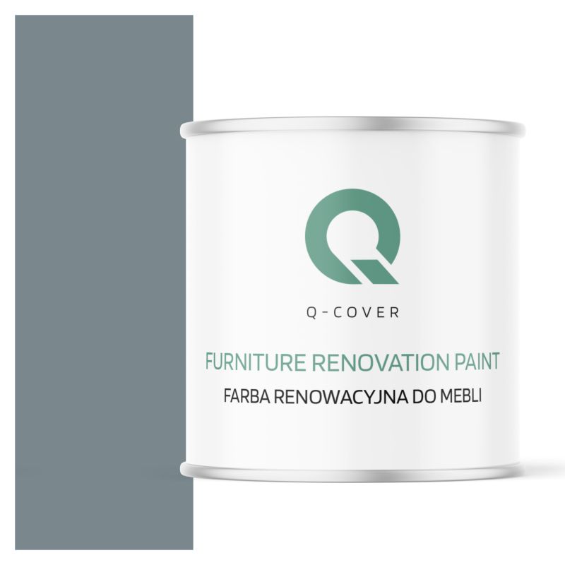 Farba Renowacyjna do Mebli Q-Cover Wiewiórka szara RAL7000 Półmat 2.5L