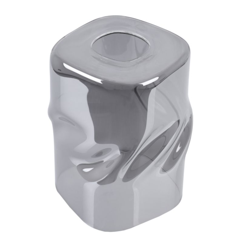 Klosz do lampy wiszącej Light Home LH Niki E27 szary szklany 10x15cm 1szt.