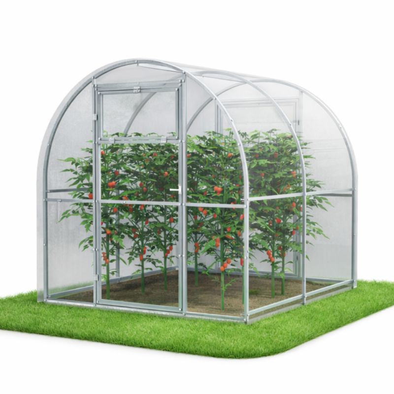 Szklarnia ogrodowa Tunel 2,4x2 m profile 20x20 poliwęglan 3mm - Szklarnia z poliwęglanu 1 szt