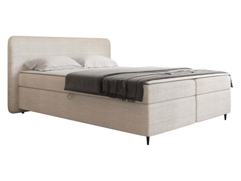 Łóżko kontynentalne MIRJAN 24 Boho II 160x200 jasnobrązowy 1 szt.