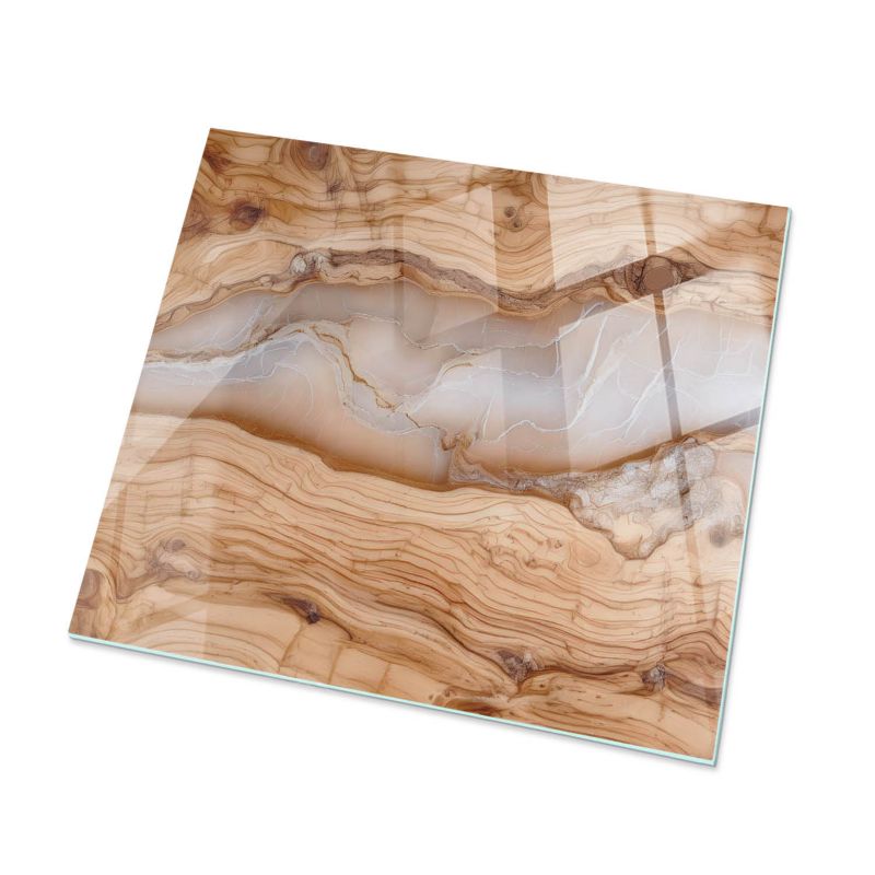 Blat ArtPrintCave 50x50 cm Naturalne drewno z żywicą Na Taras Stolik 1 szt.