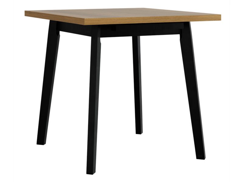 Stół kwadratowy rozkładany MIRJAN 24 Oslo I L 80x80/110 dąb grandson + czarny 1 szt.