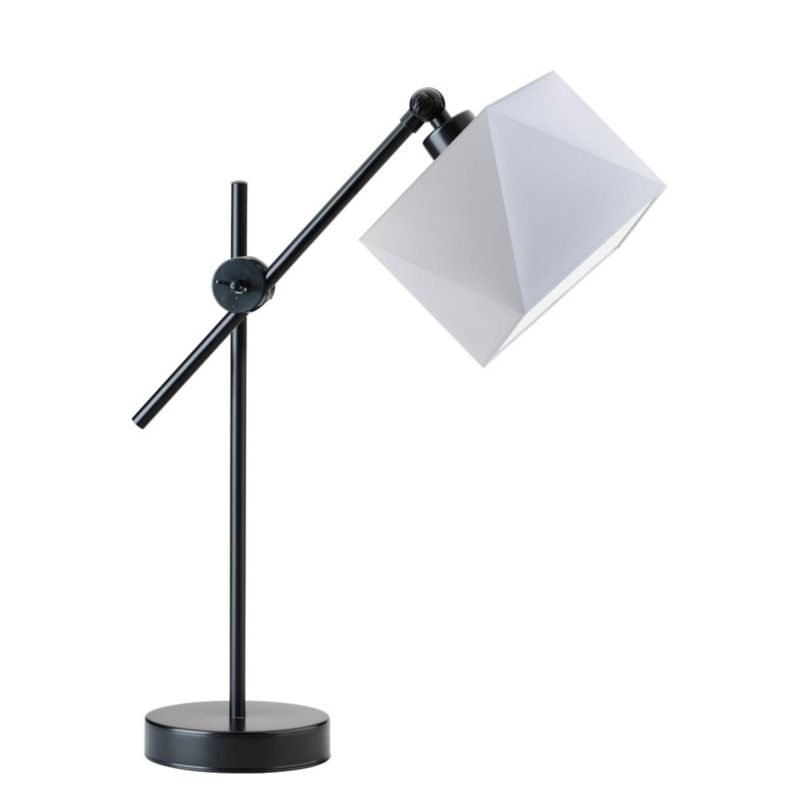 Lampka Nocna Volta Light Factory Modern Abażur Jasny szary Diament 1xE27 1szt.
